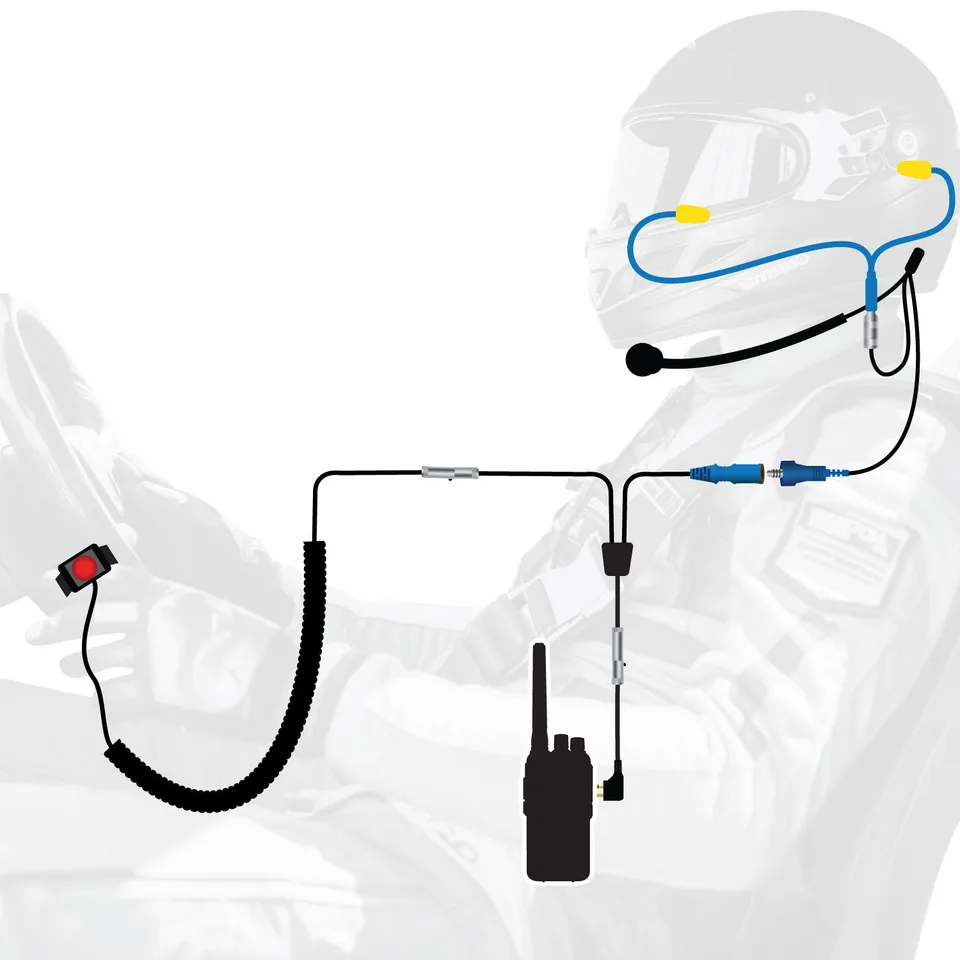 Rugged Air RDH16 Kit Communication Driver Only Écouteurs UHF