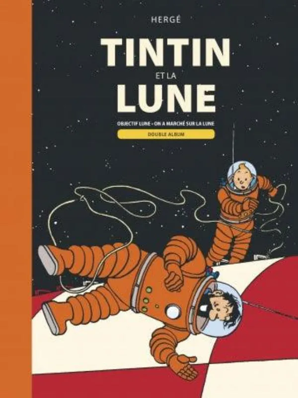 Tintin et la Lune Hergé double album BD espace