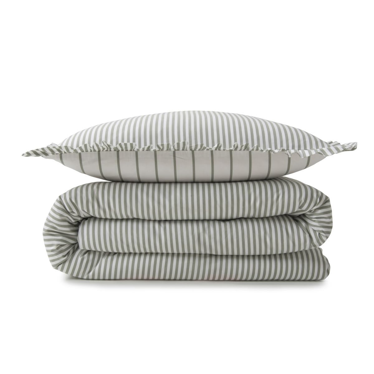Levasseur Napoli parure de lit vert 260x240cm coton