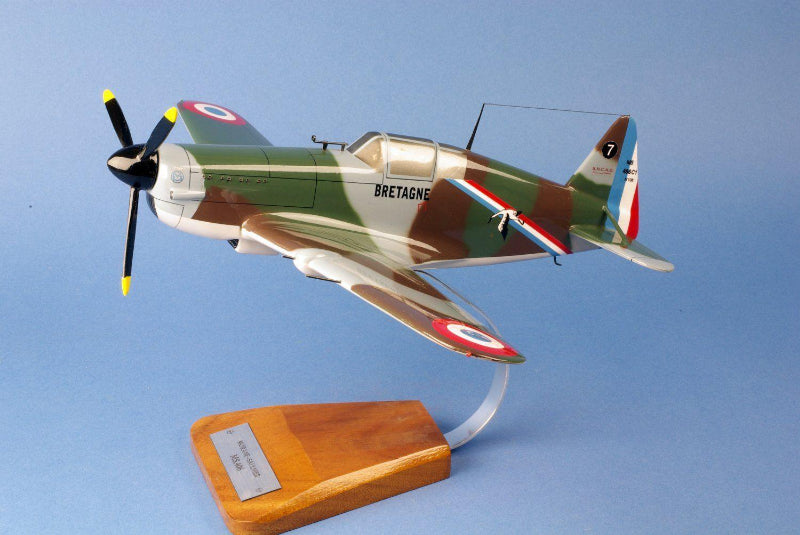 Maquette bois Morane-Saulnier MS-406C1 1/24 déco aviation