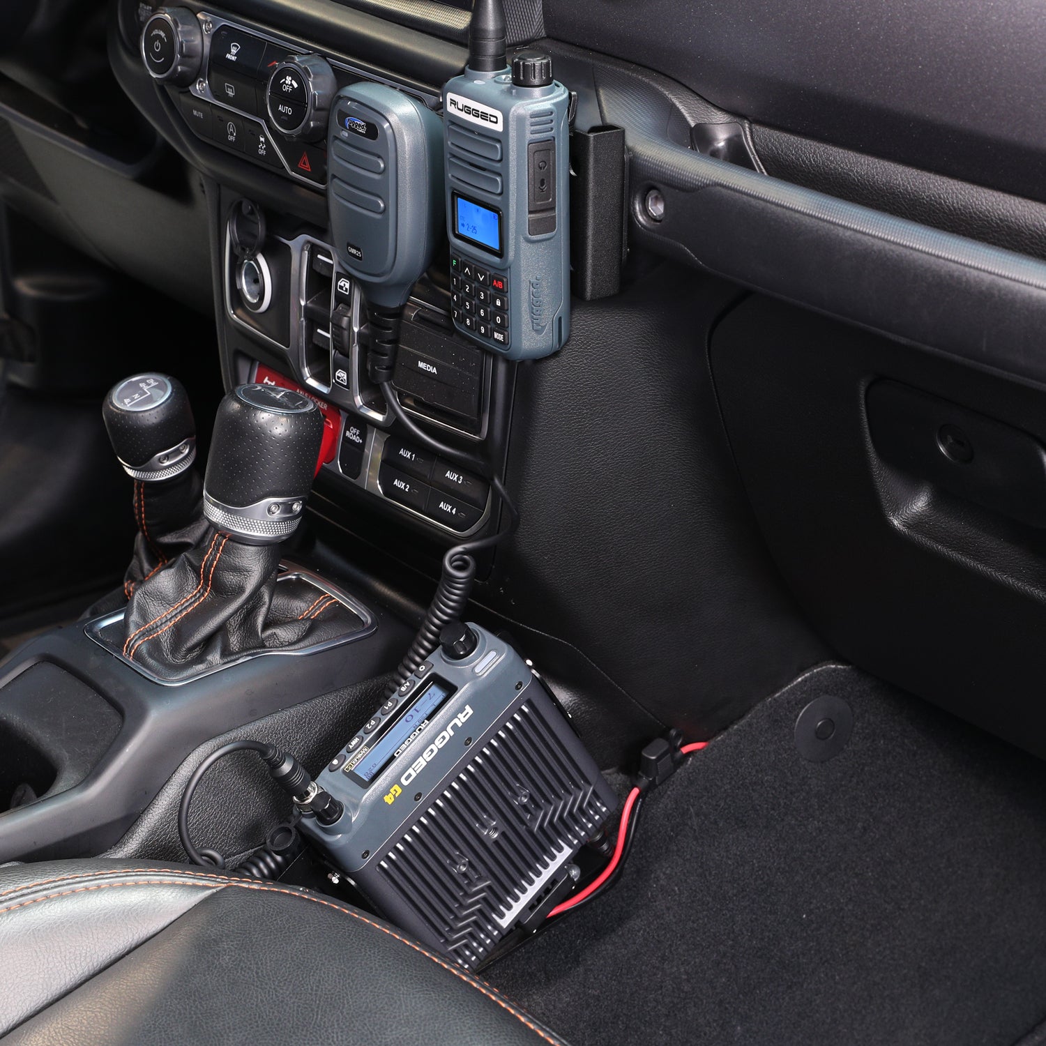 Rugged Air GMRS Mobile radio mobile G4 Jeep JL kit