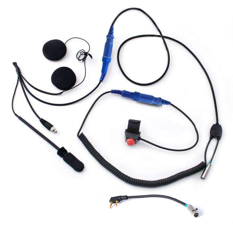 Rugged Air RACE Kit Intercom Moto Radio R1 + PTT