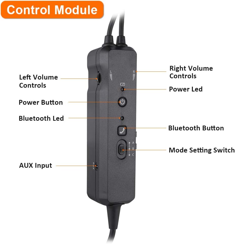 R Spider Wireless Aviation Headset casque ANR Bluetooth GA cuir