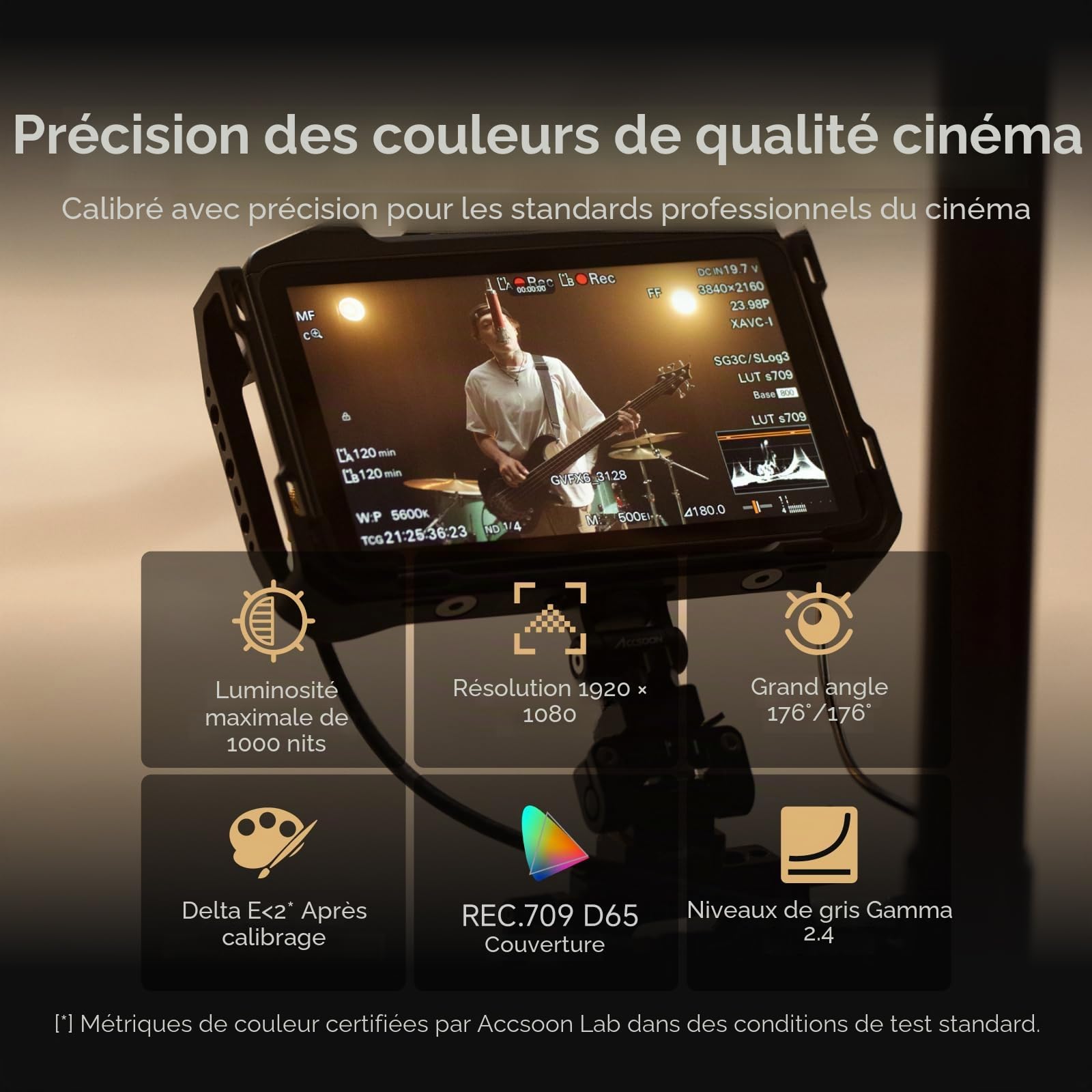 Accsoon CineView M7 Pro moniteur 7" 4K60 TX/RX 350m
