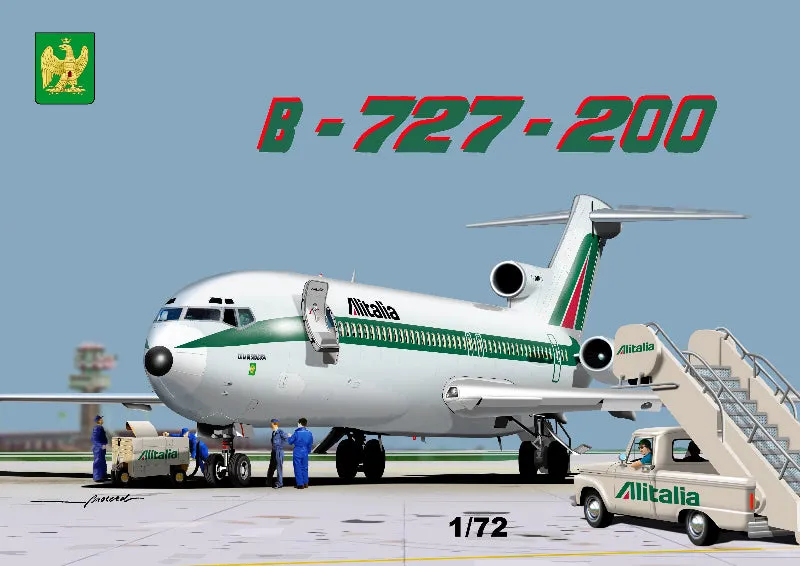 MACH2 Boeing 727-200 Alitalia maquette 1/72 à construire