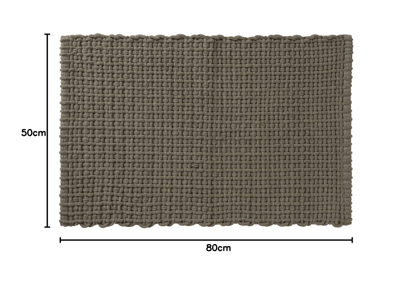 Levasseur Jungle tapis 50x80 cm kaki polycoton moelleux
