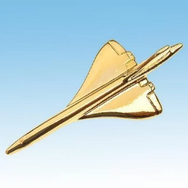 La Boutique du Pilote Concorde pin's doré 3 cm