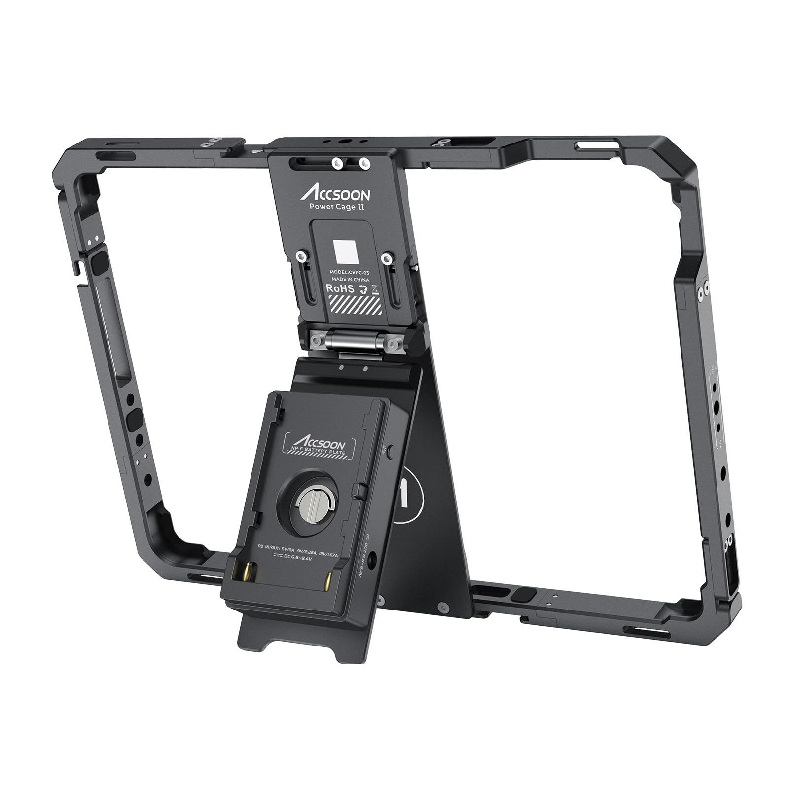 Accsoon PowerCage II cage iPad Pro Air avec plaque NP-F