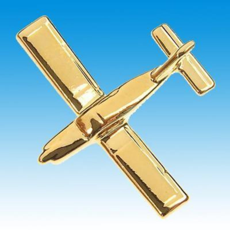 La Boutique du Pilote Pin's avion Trinidad Socata or 24 carats