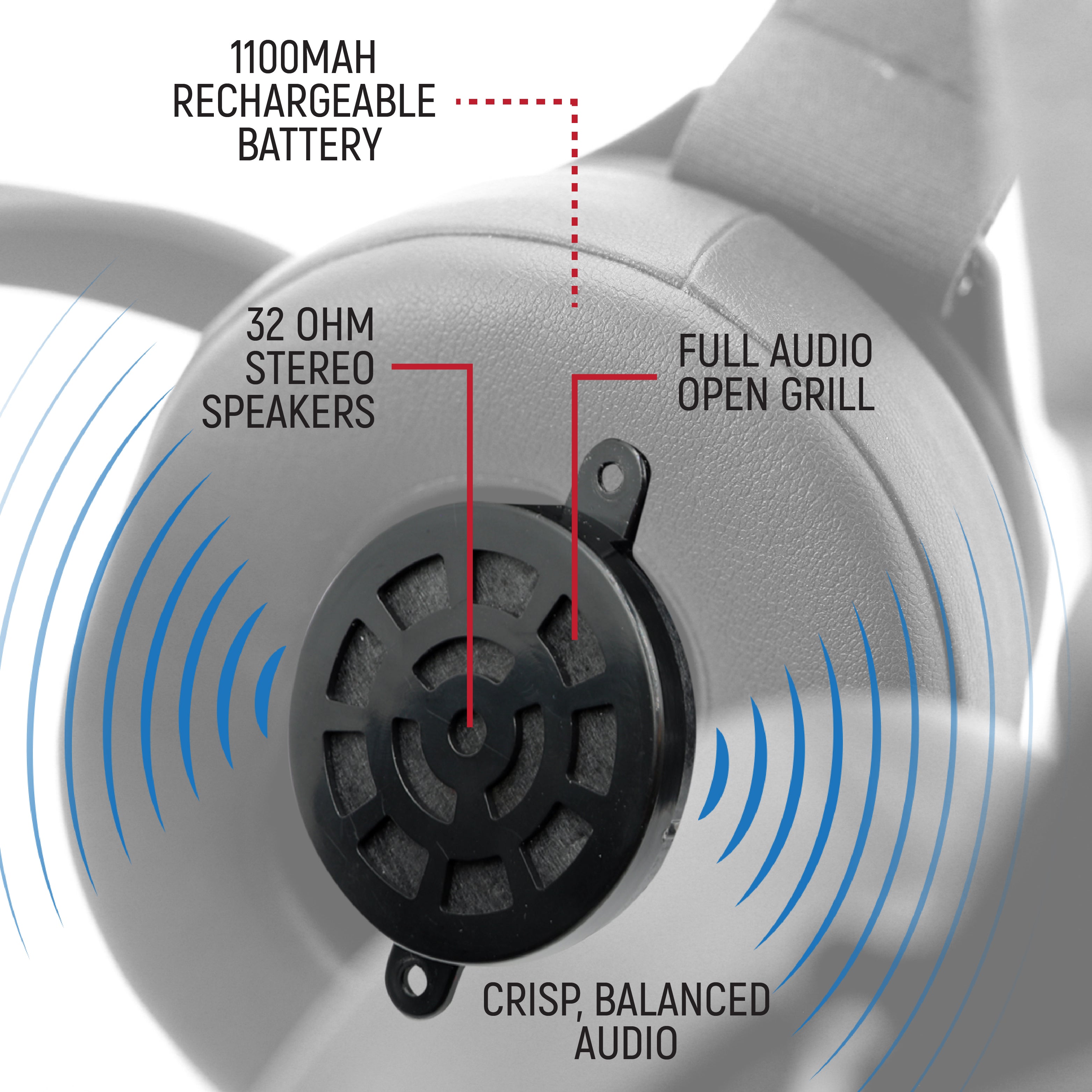 Rugged Air Wireless Headsets Bluetooth Behind casque Behind The Head