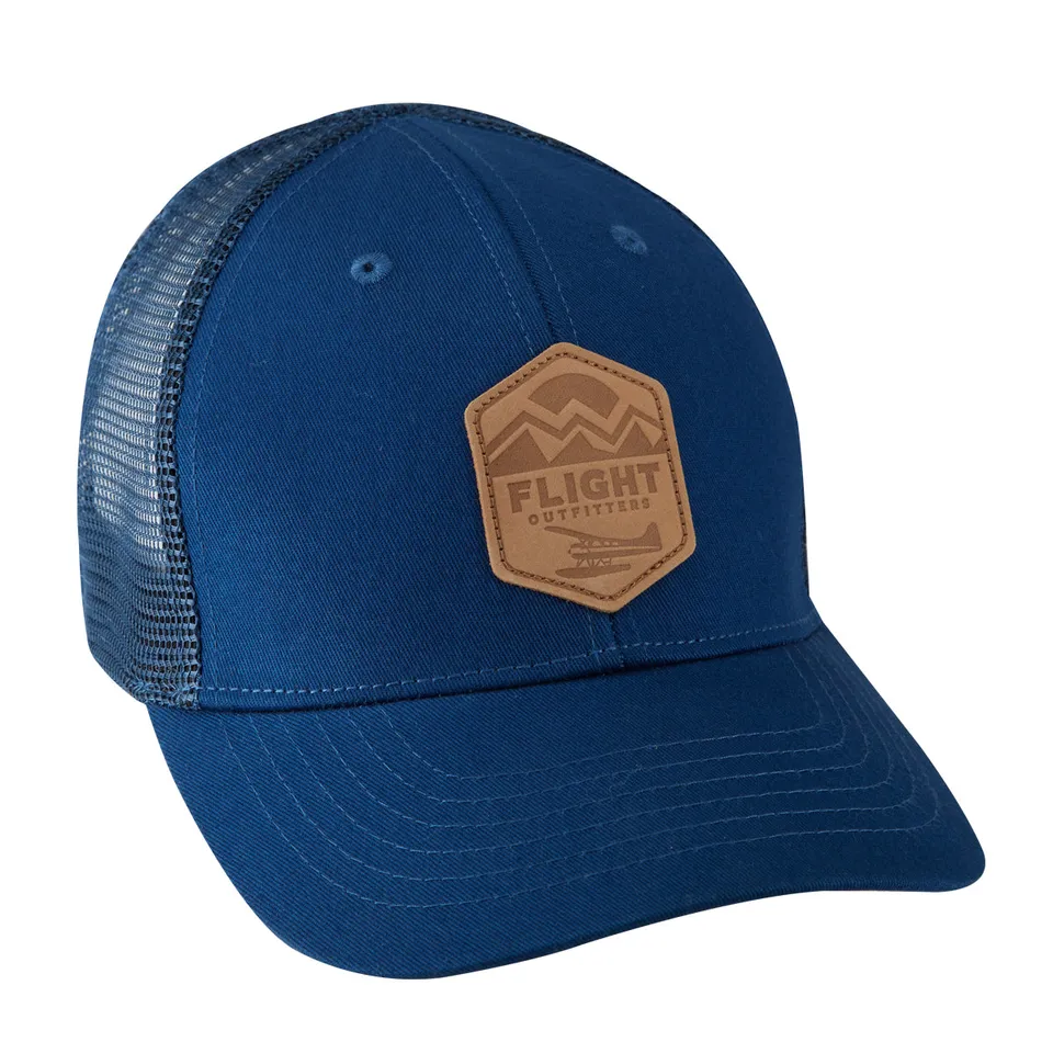 Flight Outfitters Wild Blue Yonder casquette trucker cuir