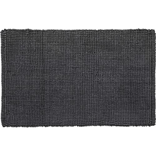 LEVASSEUR Bali tapis de bain anthracite 50x80cm antidérapant