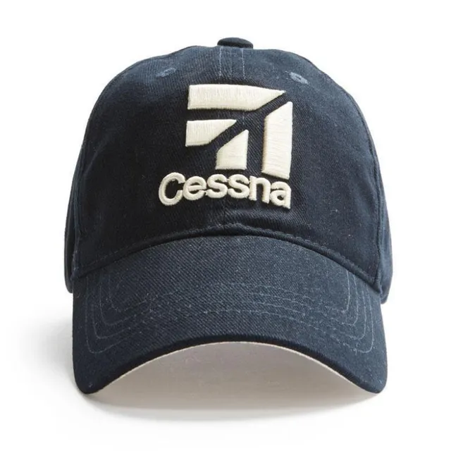 Cessna Navy casquette bleu marine logo brodé