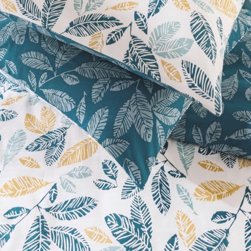 LEVASSEUR Natou parure de lit coton bleu 240x220cm 3 pieces