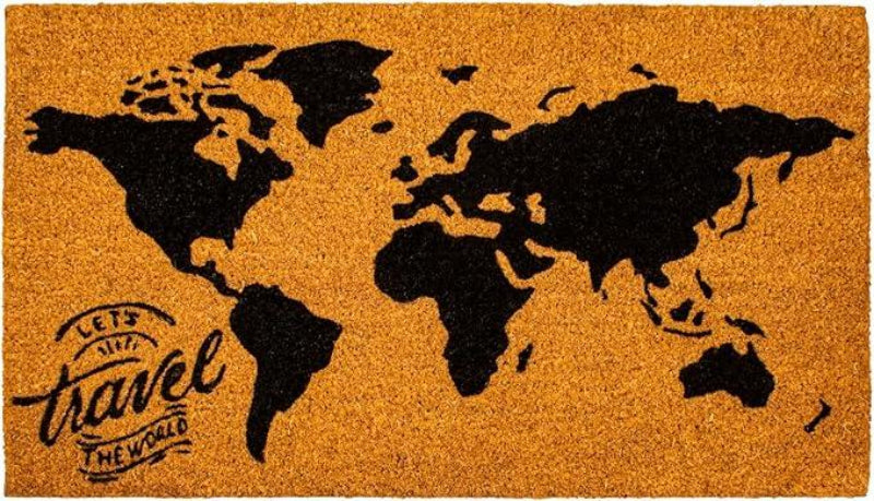 iTotal Paillasson Carte Monde tapis entrée décoration