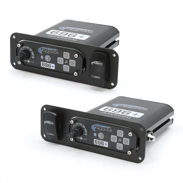 Rugged Air Universal In-Dash support intercom + interrupteur acier