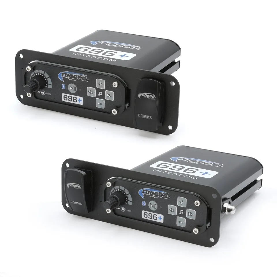 Rugged Air Universal In-Dash support intercom + interrupteur acier