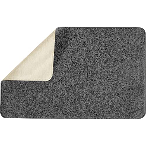 Levasseur Polynesie tapis de bain anthracite 50x80 antidarapant