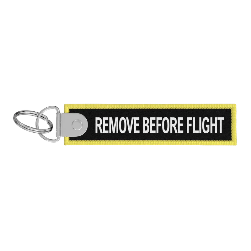 La Boutique du Pilote Flamme Porte-clés Remove Before Flight CDG noir