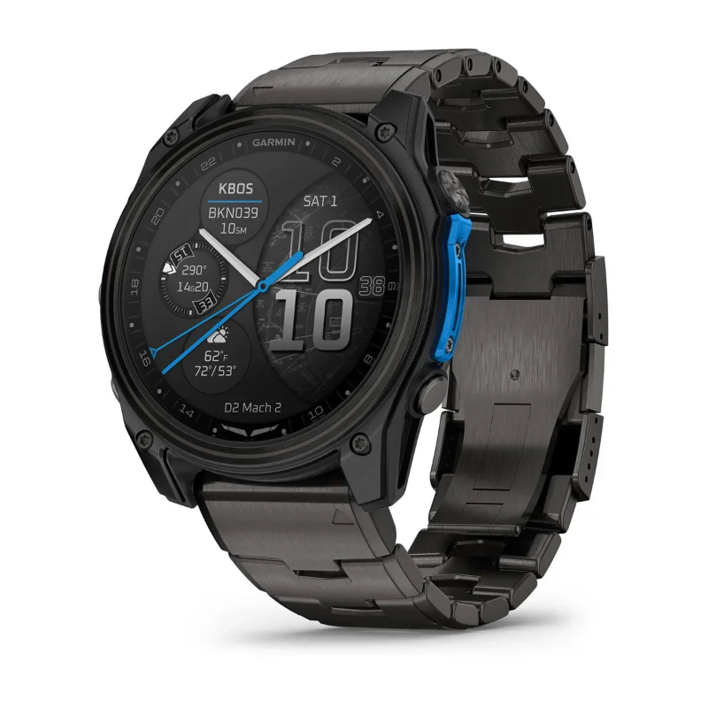 Garmin D2 Mach 2 51mm montre aviateur connectée titane AMOLED