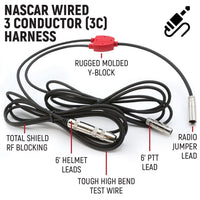 Rugged Air NASCAR 3C harnais voiture 6 ft
