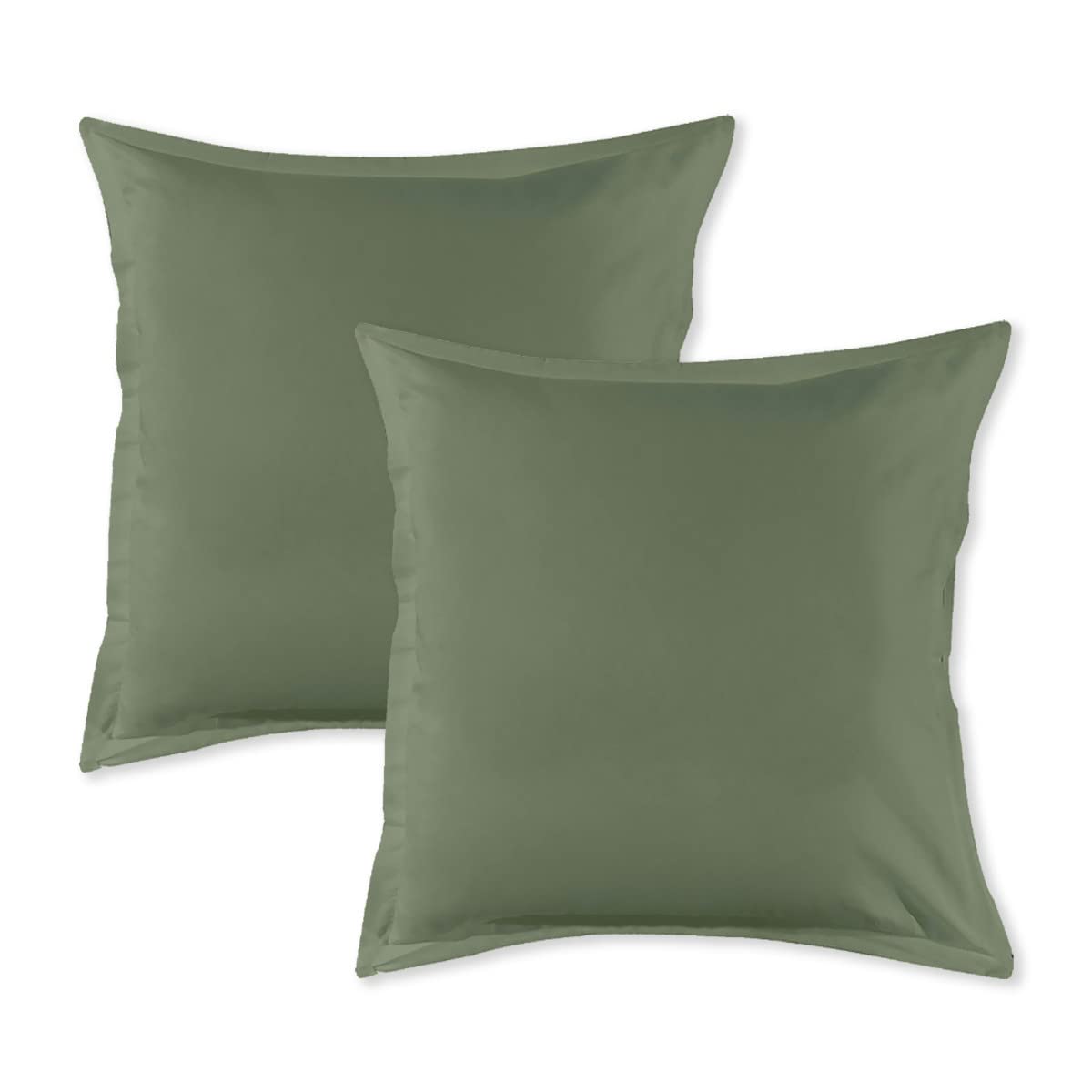 LEVASSEUR Linge de lit Lot 2 taies oreiller coton sauge 64x64cm