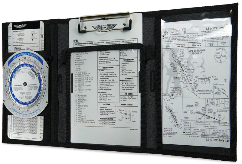 ASA planchette de vol IFR 3 volets accessoire pilote
