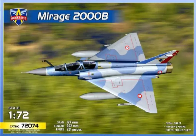 Modelsvit Mirage 2000B maquette plastique 1/72 à monter