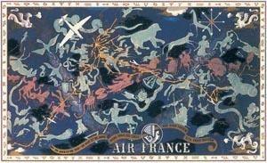 La Boutique du Pilote Planisphère 283 Boucher 1938 100x63 cm