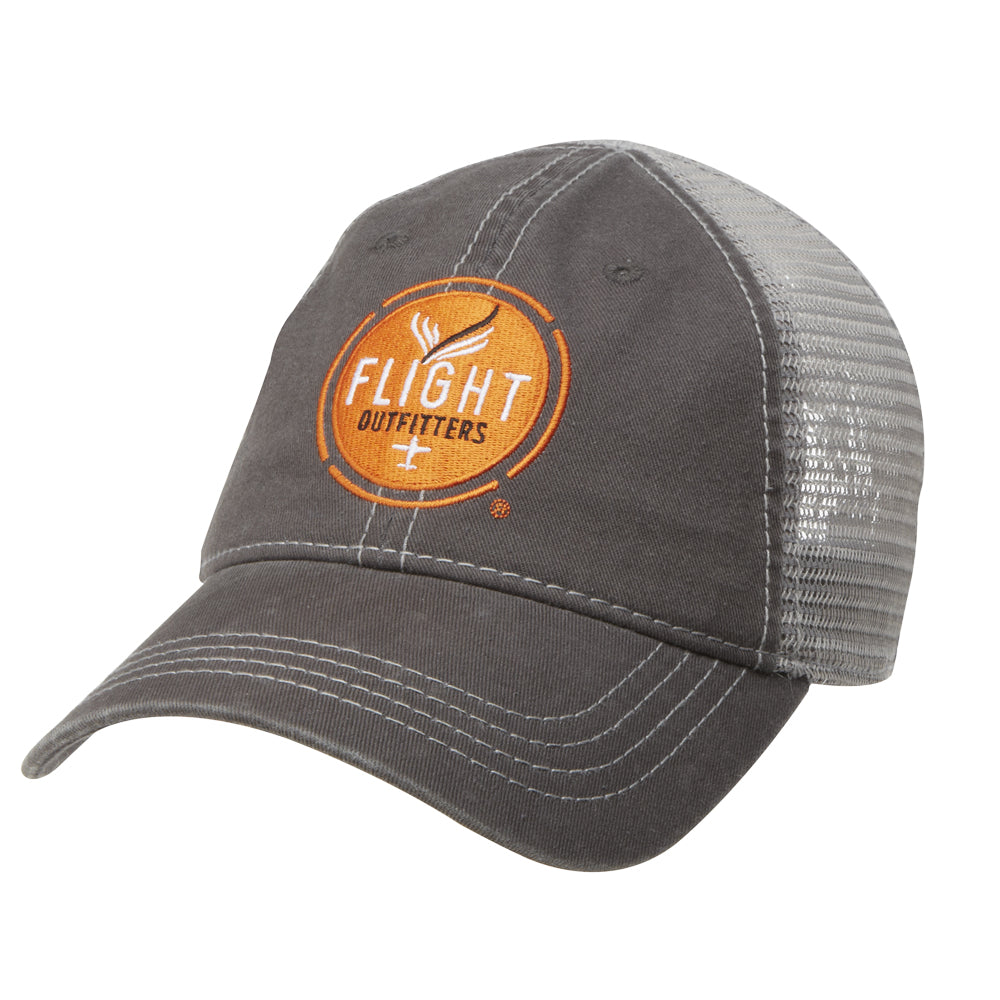 Flight Outfitters Trucker casquette pilote grise réglable