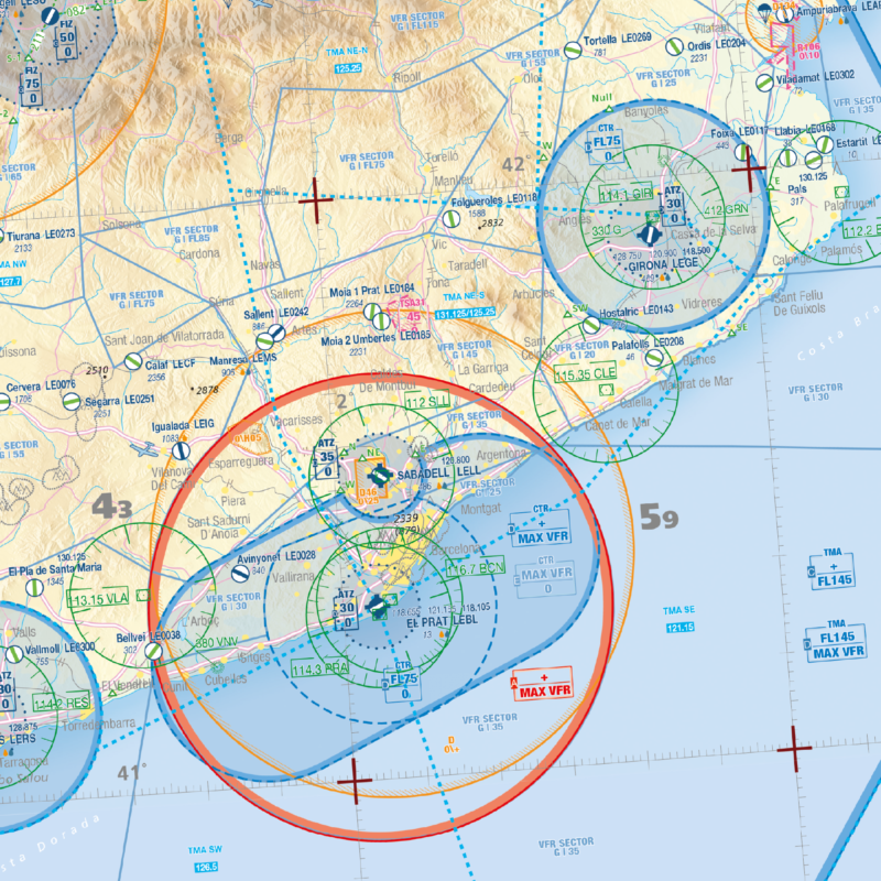 Editerra Carte Air Million Espagne Portugal 2026 1/1 000 000