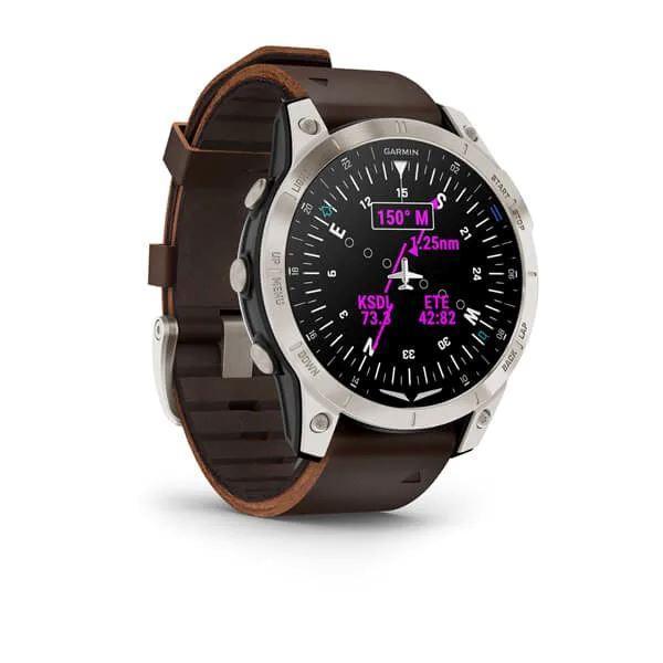 Garmin D2 Mach 1 montre aviateur GPS cuir AMOLED