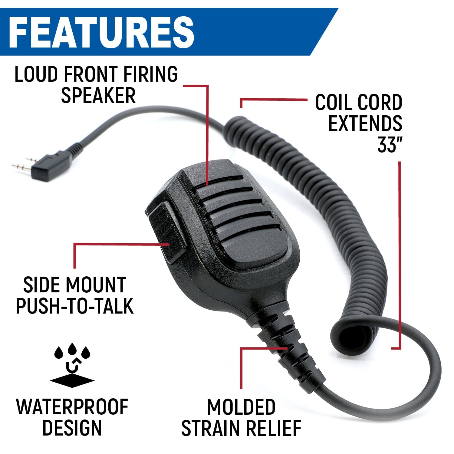 Rugged Air Earbuds micro main étanche + oreillette mono AlphaBud