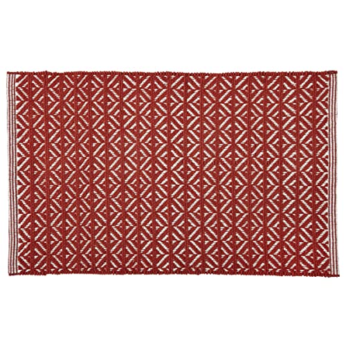 Levasseur Tapis Déco Terracotta 50x80cm Polycoton Chenillé