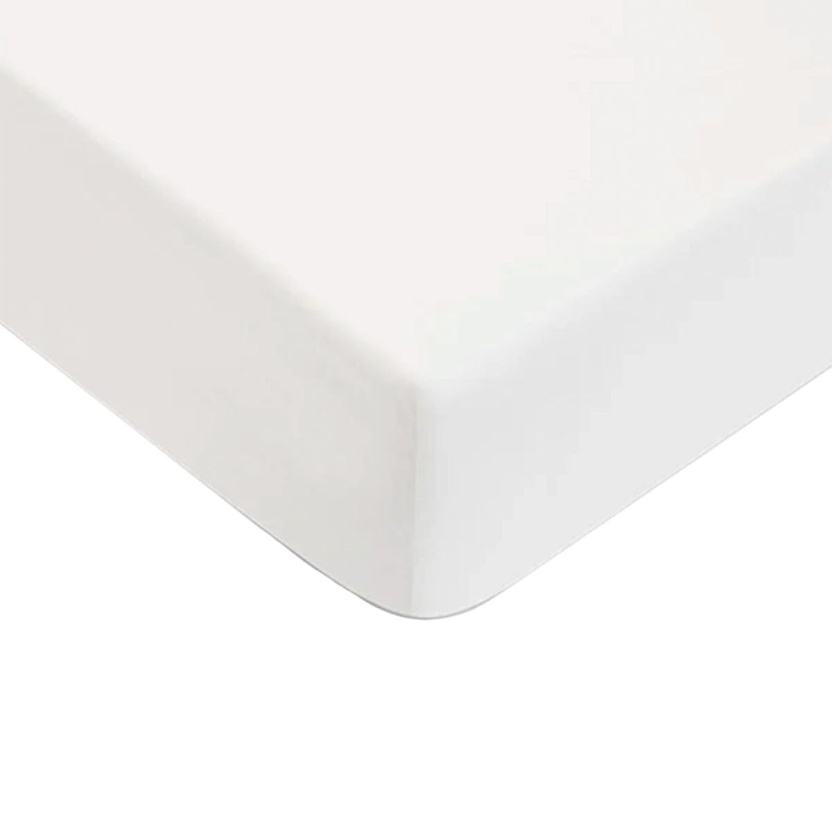 LEVASSEUR drap housse coton blanc 180x200cm 100% coton 57 fils