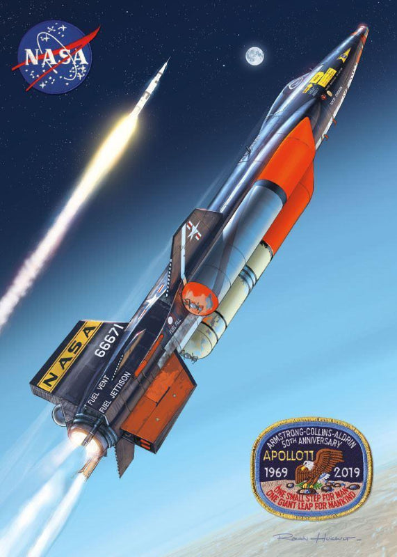 Romain Hugault Affiche NASA X-15 poster aviation 50x70