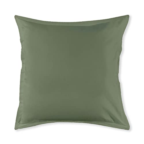 LEVASSEUR Linge de lit Lot 2 taies oreiller coton sauge 64x64cm