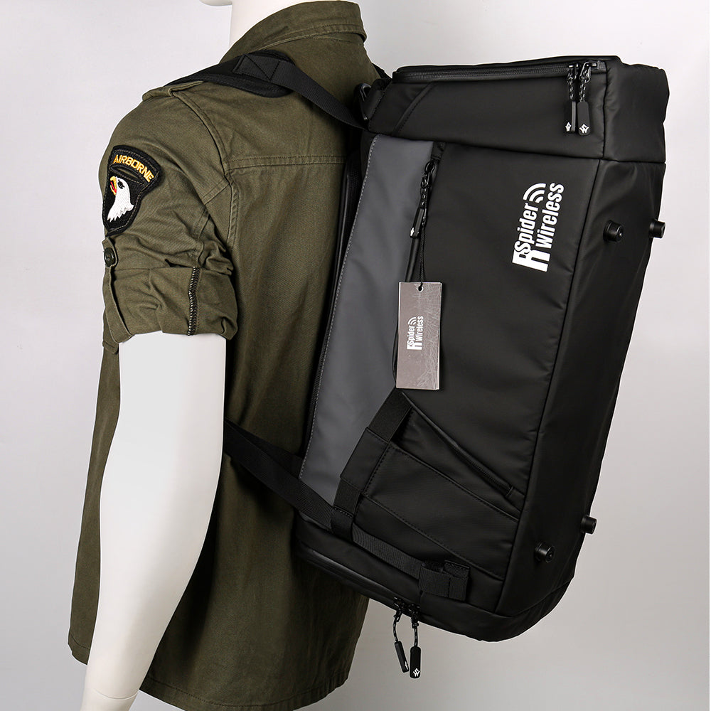 R Spider Wireless Aviation Bag sac pilote noir casque