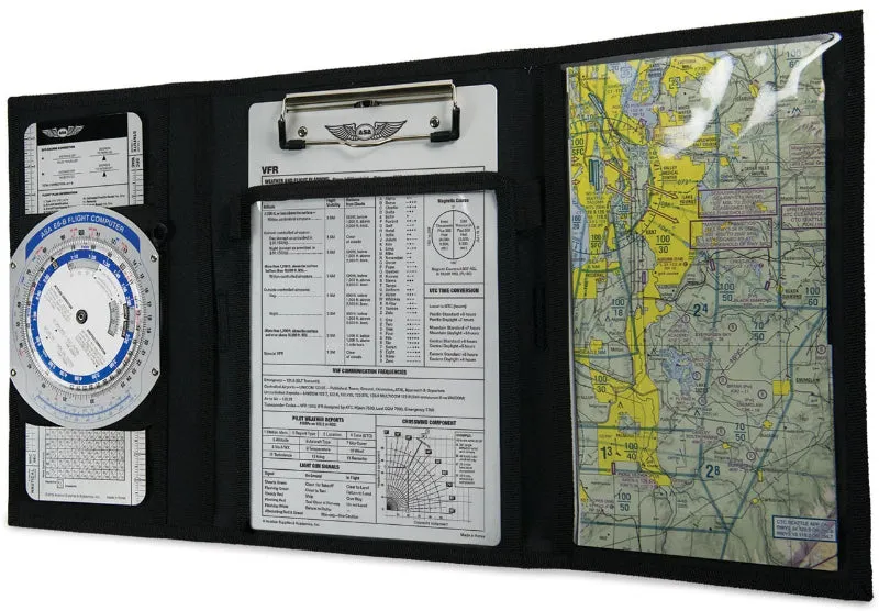 ASA Planchette de vol VFR 3 volets jaune