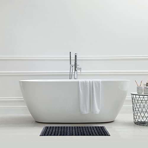 LEVASSEUR Sol tapis de bain chenillé marine 50x80cm polycoton