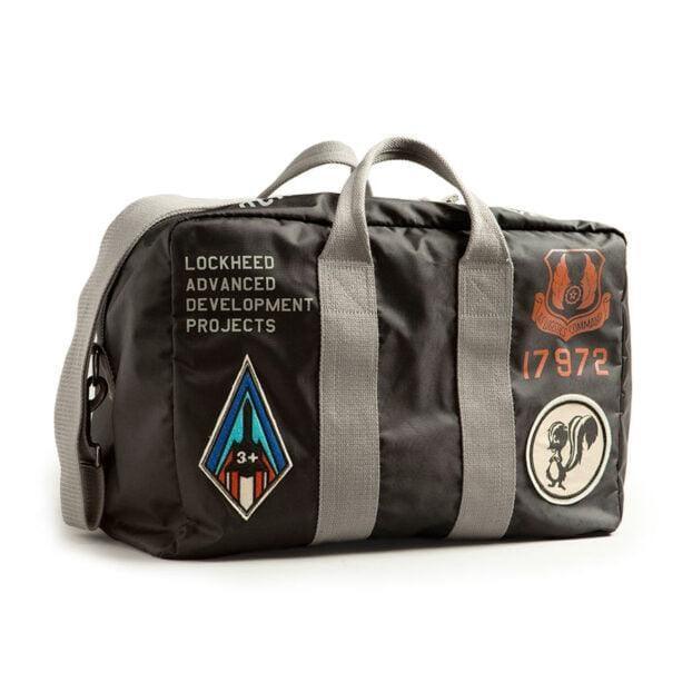 Sac voyage Lockheed Skunk Works Red Canoe nylon noir