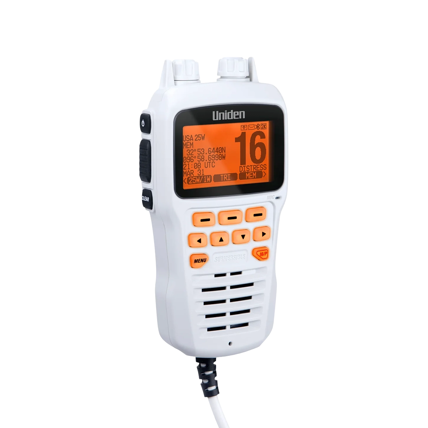 Uniden UMRMIC Micro Déporté Blanc pour VHF UM725