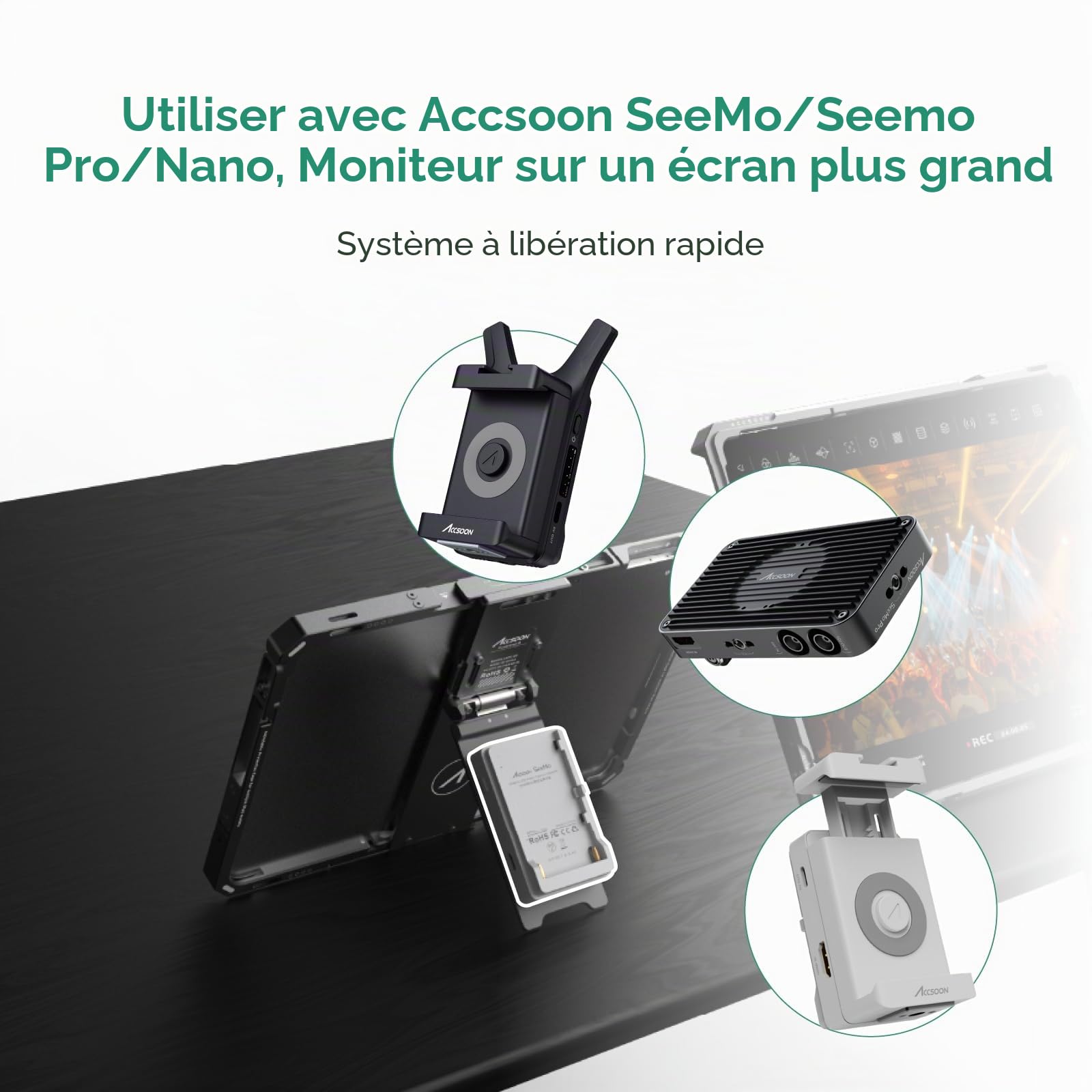 Accsoon PowerCage II cage iPad Pro Air avec plaque NP-F