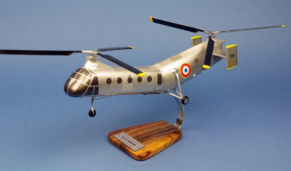 La Boutique du Pilote H-21 Shawnee maquette bois 1/40 hélicoptère