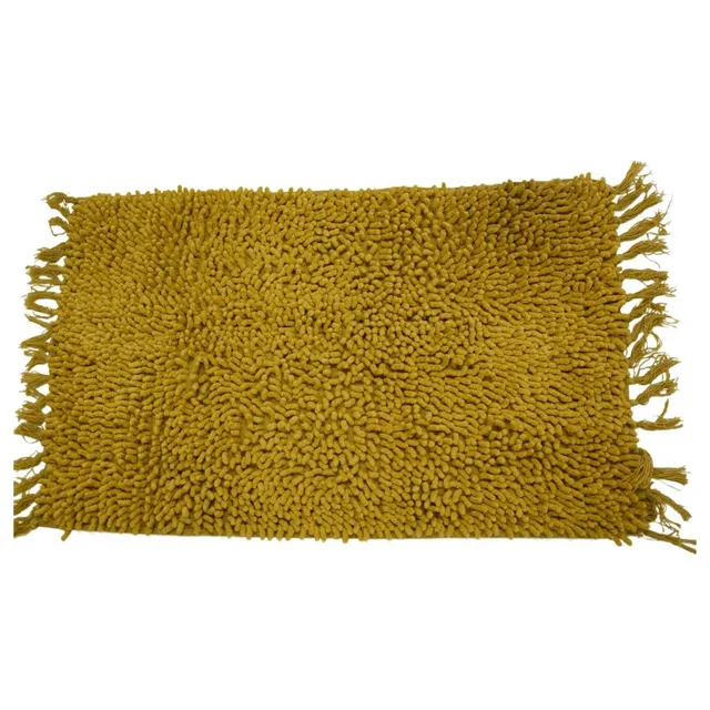 Levasseur Salle de bain Shaggy tapis de bain ocre 50x70cm