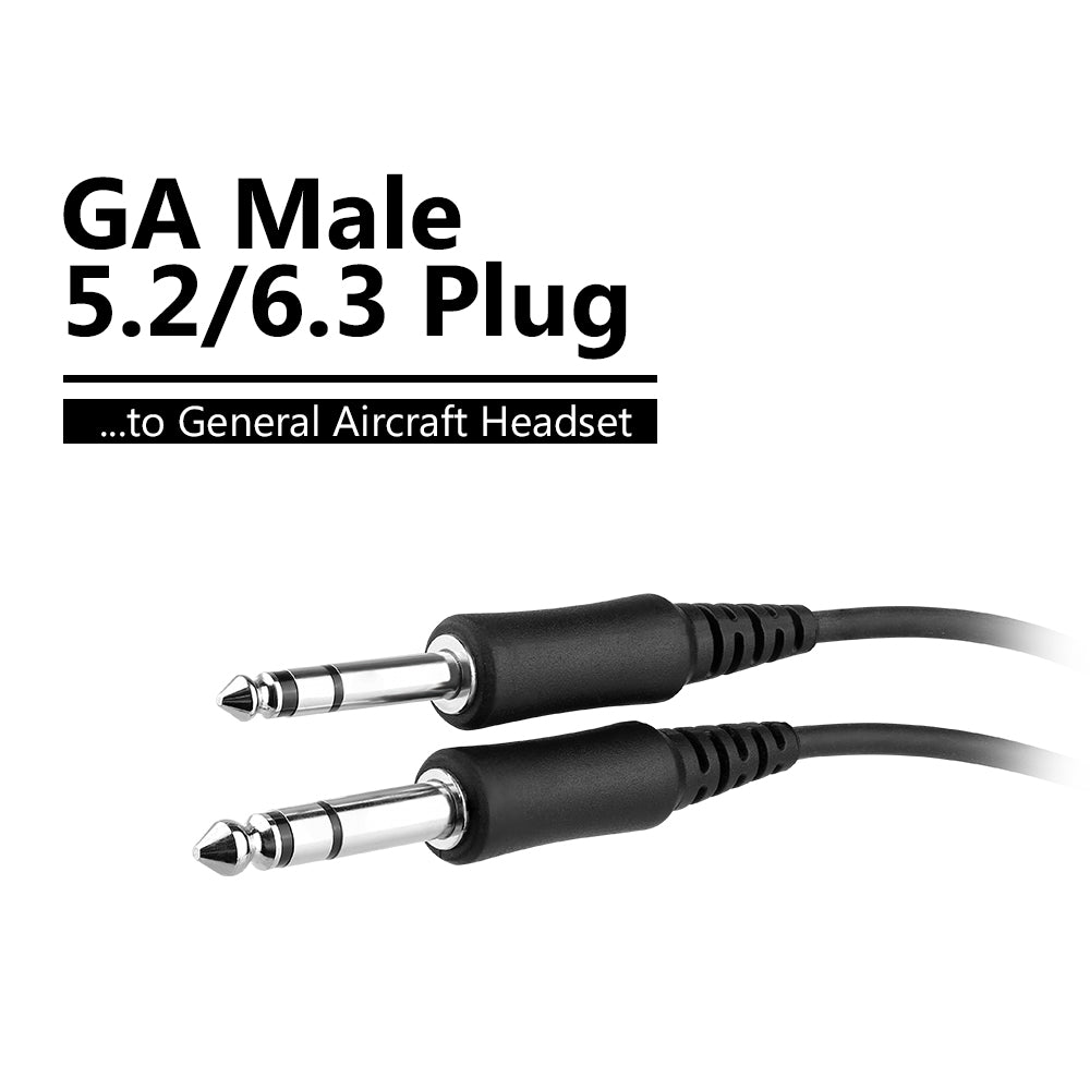 R Spider Headset Adapter Airbus XLR vers GA double jack avion