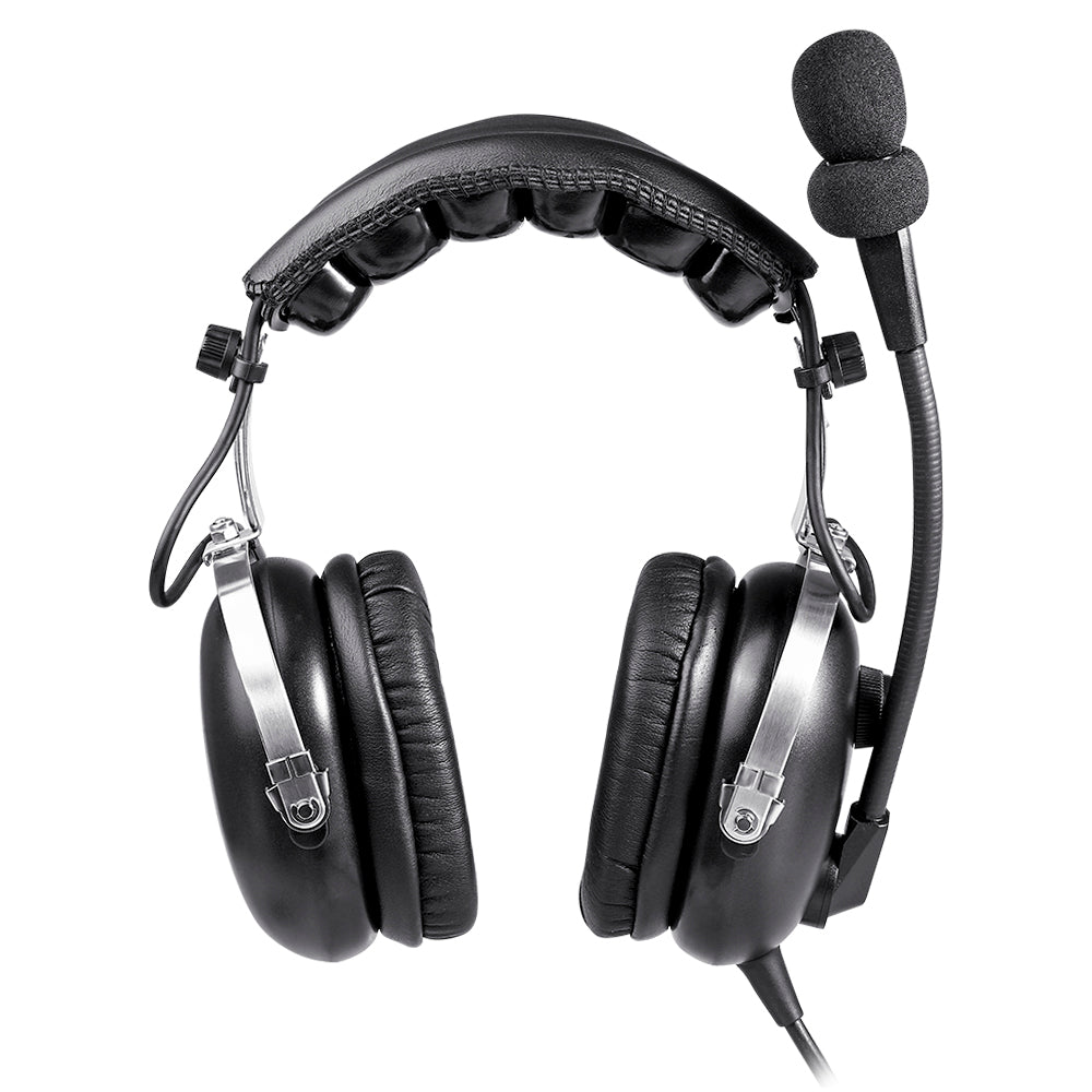 R Spider Aviation Headset ANR casque avion pilote cuir 52dB