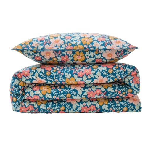 LEVASSEUR Ondine parure de lit coton bleu 240x220cm
