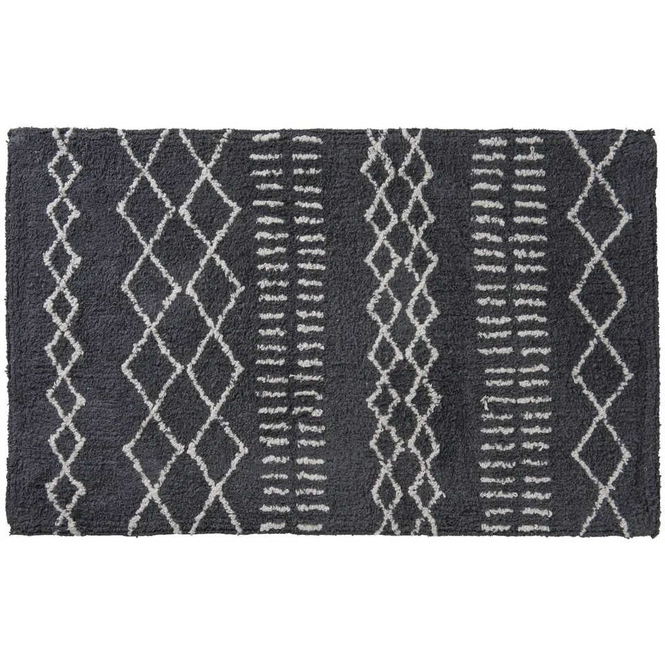 Levasseur Coton Tapis de Bain Anthracite 50x80cm Tufté
