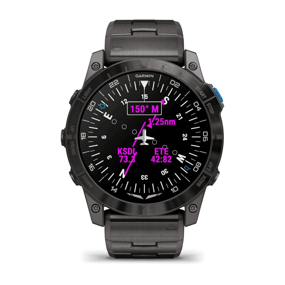 Garmin D2 Mach 1 Pro montre aviateur AMOLED titane 51 mm